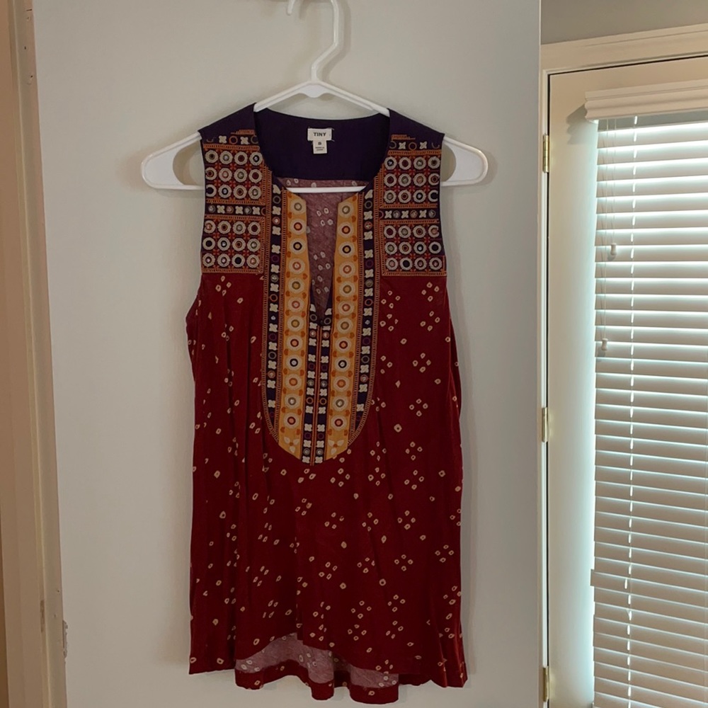 Anthropologie tribal shirt